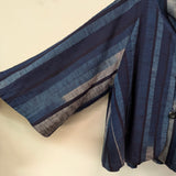 【SALE】久留米絣　儀右エ門　ジャケット　スラブ藍染めぼかし　紺