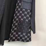 【SALE】久留米絣　儀右エ門　ジャケット　黒　裏付き