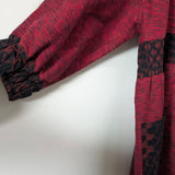 【SALE】久留米絣　藍暦　ジャケット　コート　赤