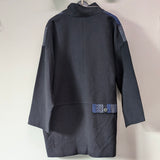 【SALE】久留米絣　儀右エ門　ジャケットコート　裏付き　黒紺