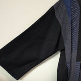 【SALE】久留米絣　儀右エ門　ジャケットコート　裏付き　黒紺