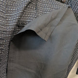 久留米絣　儀右エ門　スタイリッシュ　ロングワンピース　黒/白