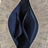 久留米絣　儀右ヱ門　カマイユ　トートバッグ　ベージュ/ピンク/赤