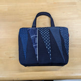 久留米絣　儀右ヱ門　とんがり　トートバッグ　紺