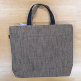 久留米絣　儀右ヱ門　井桁トートバッグ　ベージュ/紺/白/ブルー/黒