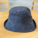 【SALE】【母の日プレゼント】久留米絣　 儀右ェ門　帽子M（57.5cm）　文人　ギフト包装