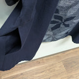 【SALE】久留米絣　半袖　ブラウス　紺　