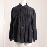 ￥8,000off【SALE】【儀右ヱ門】文人 フリル プリーツ ブラウス